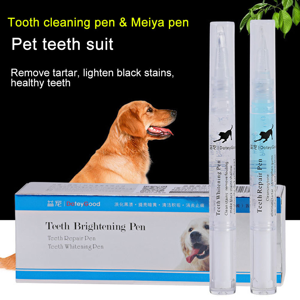 Pet Teeth Repairing Kit For Dog Cat Teeth Cleaning Pen Kit