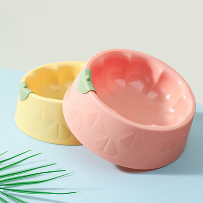 Plastic Pet Bowl Dish Indoor Pet Double Bowl For Dog Cat Food Water Feeder Cats Small Dogs Pet Large Capacity Bowls